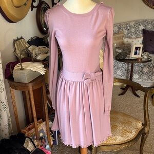RED Valentino Mauve Long Sleeve Dress